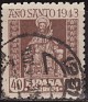 Spain 1943 Jubilee Year 40 CTS Marron Edifil 962